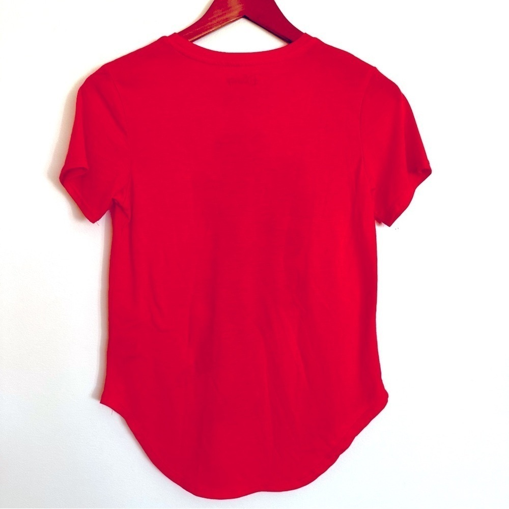 Disney Women’s Rounded Hem Red Tshirt Size Small - Picture 3 of 5